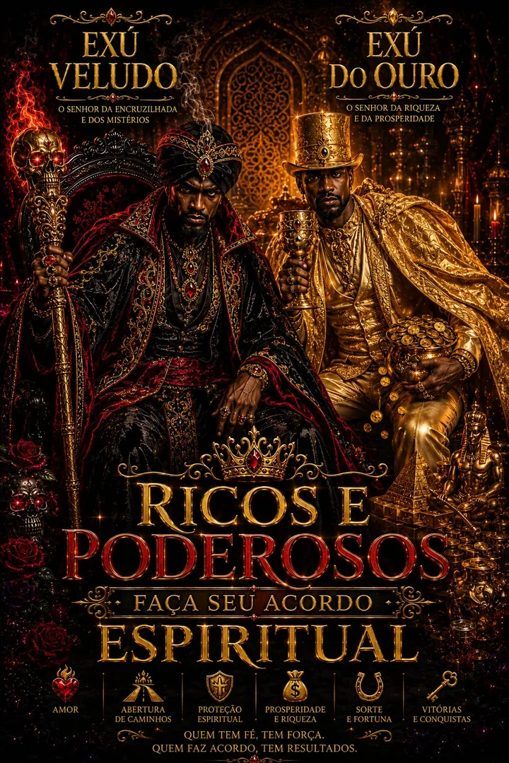 Altar com elementos simbólicos para prosperidade